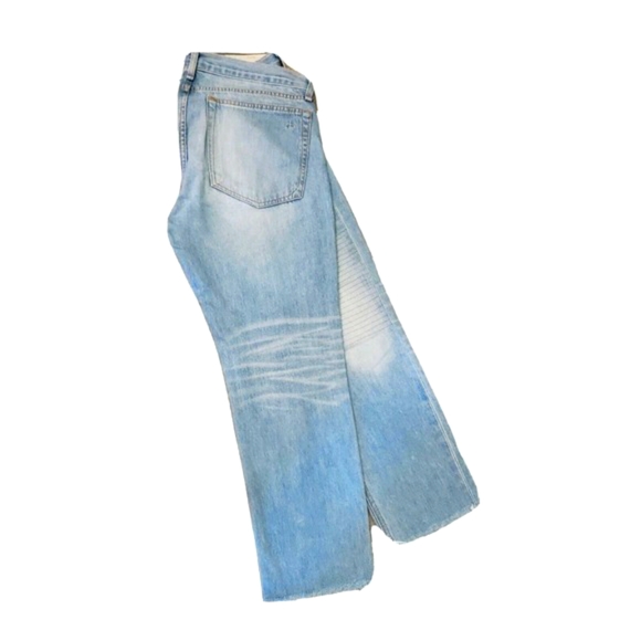 Rag & Bone The Dre Jean Denim Distressed Frayed Hems In Convoy Size 28(30×25) - Picture 3 of 7